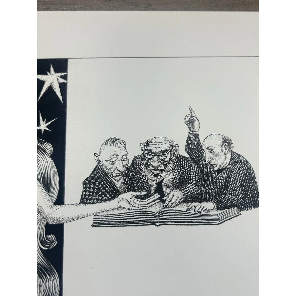 Original Alexander Valdman 2002 Signed Pen & Ink Drawing 13 X 11